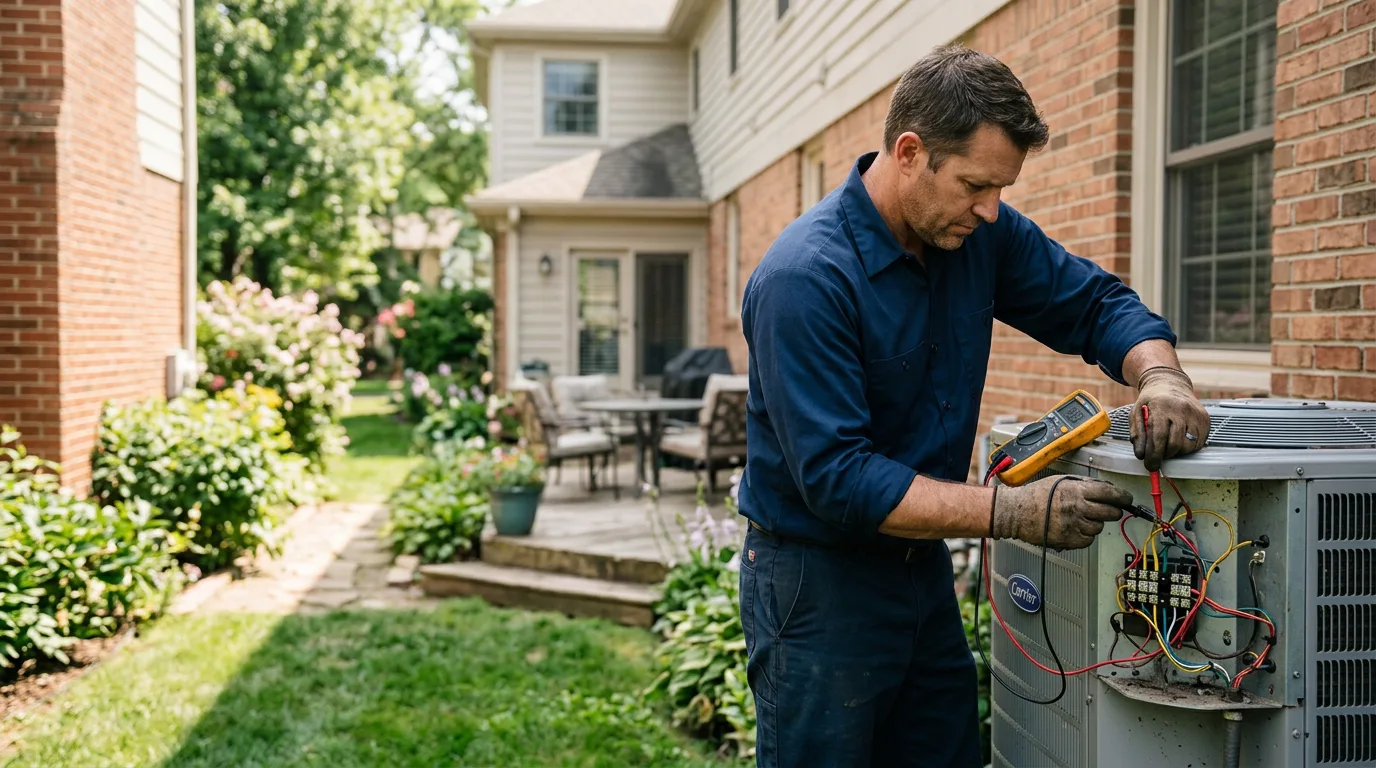 HVAC technician working near Pointblank, TX